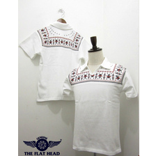 THE FLAT HEAD ネイティブパターン 襟付きTシャツ TMV-16W画像