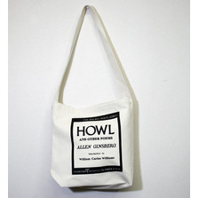 City Lights Bookstore "HOWL" キャンパスショルダーバックホワイト画像