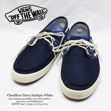 VANS Chauffeur Navy/AntiqueWhite VN-0NJ87QB画像