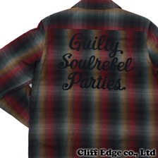 WACKOMARIA G.P SOUL REBEL RAYON OMBRE L/S SHIRT BROWN画像