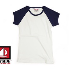 BAYSIDE CAP SLEEVE RAGLAN TEE画像