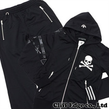 mastermind JAPAN x adidas Originals HOODED SUITS BLACK画像