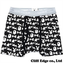 A BATHING APE x Playboy PLAYBOY TRUNKS BLACK 1073-183-909画像