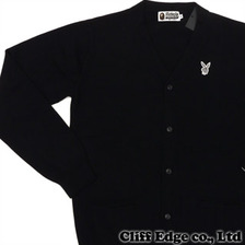 A BATHING APE  x Playboy PLAYBOY KNIT CARDIGAN BLACK 1073-120-911画像
