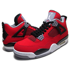 NIKE AIR JORDAN 4 RETRO "TORO BRAVO" f.red/wht-blk-c.gry 308497-603画像