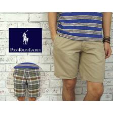 POLO RALPH LAUREN チノ&マドラス チェック リバーシブル ショーツ画像