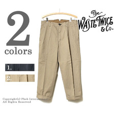 WASTE(TWICE) チノクロス クロップドタイプ スラックス WT-MR-H-P06画像