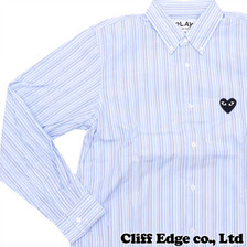 PLAY COMME des GARCONS STRIPED BUTTON DOWN SHIRT画像