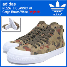 adidas NIZZA HI CLASSIC 78 Cargo Brown/White Originals G95800画像