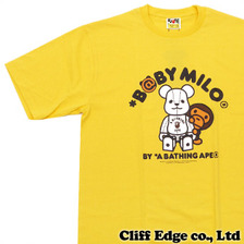 A BATHING APE x MEDICOM TOY B@BY MILO TEE YELLOW画像