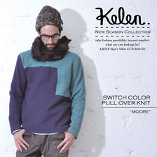 Kelen SWITCH COLOR PULL OVER KNIT "MOORE" KL13WCS3画像