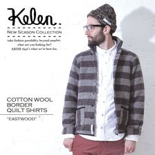 Kelen COTTON WOOL BORDER QUILT SHRTS "EASTWOOD"画像