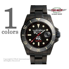 TOYS McCOY NAVAL AVIATOR WATCH "FELIX THE CAT" BLACK FINISHED TMA1317画像