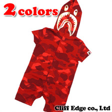 A BATHING APE BAPE KIDS COLOR CAMO SHARK ROMPERS 1060-362-808画像