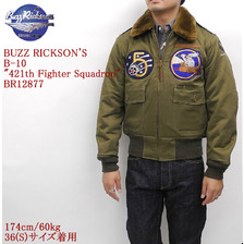 Buzz Rickson's B-10 「421th Fighter Squadron」 BR12877画像