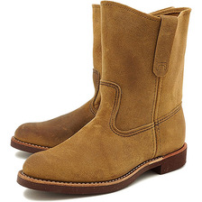 RED WING #8188 9&rdquo; PECOS ROPER HAWTHORNE MULESKINNER ROUGHOUT画像