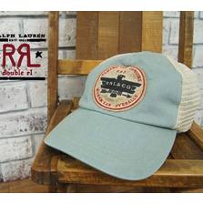 RRL ワッペン トラッカー キャップ LIGHT BLUE画像