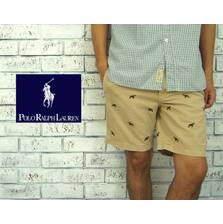 POLO RALPH LAUREN マルチ ビーグル刺繍 チノ ショーツ画像