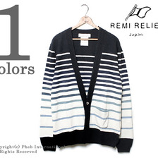 REMI RELIEF グラデーションウールボーダーカーディガン RN13133064画像