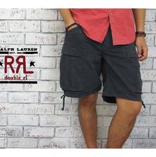 RRL  後染め ミリタリー カーゴ ショーツ Charcoal画像