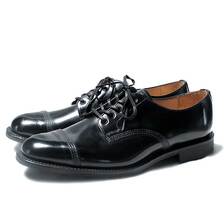 SANDERS MILITARY DERBY SHOE BLACK 1128B画像