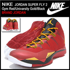 NIKE JORDAN SUPER FLY 2 Gym Red/Univarsity Gold/Black BRAND JORDAN 599945-627画像