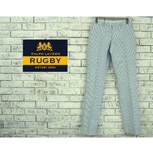 RUGBY Ralph Lauren シアサッカー ストライプ パンツ/BLUE/WHITE画像