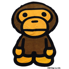 A BATHING APE MILO BIG BATH TOWEL BROWN 2080-182-061画像