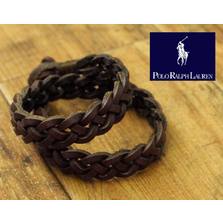 POLO RALPH LAUREN メッシュ レザー 2連 ブレスレット画像