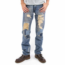 TYPE BLUE by AVIREX SERGEANT&ldquo;CHUCK&rdquo;REGULAR FIT DENIM PANTS"REMAKE" 6136053画像