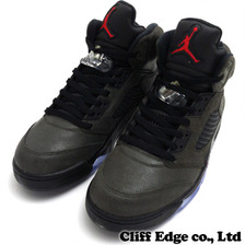 NIKE AIR JORDAN 5 RETRO SEQUOIA/FIRE RED-OLIVE-BLACK 626971-350画像