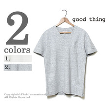 good thing VネックポケットTシャツ GT1133002画像