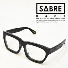 SABRE KAMI BLACK/MATTT BK METAL CLEAR LENSES SV133-15012J画像