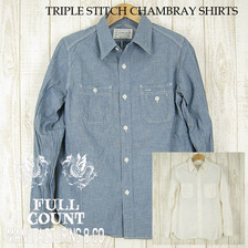 FULLCOUNT TRIPLE STITCH CHAMBRAY SHIRTS 4811画像