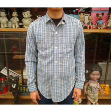 FREEWHEELERS UNION SPECIAL SHIRTS &rdquo;CONDUCTOR SHIRTS 1910 Model&rdquo; Original Jacquard Stripe 1333011画像