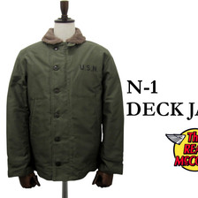 THE REAL McCOY'S TYPE N-1 デッキジャケット (O.GREEN) MJ12217画像