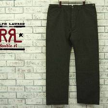 RRL ヘリンボーン ストライプ バックバック付き ワーク パンツ画像