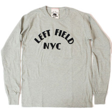 Left Field メンズロングスリーブTシャツ “LF NYC DECO” Heather Grey画像