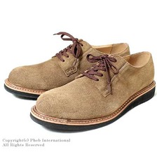 LABORER SHOES POSTMAN OXFORD BROWN SUEDE 13FA-001画像