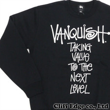 STUSSY x VANQUISH メッセージスウェット BLACK VGC804画像