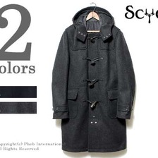 SCYE BASICS ウールカシミヤメルトンダッフルコート 5114-73500画像