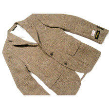 SOUTHWICK CAMBRIDGE SLIMFIT HARRIS TWEED JACKET tan&times;beige画像