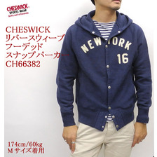 CHESWICK リバースウィーブ フーデッド スナップパーカー CH66382画像