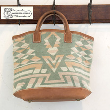 T.K GARMENT SUPPLY ROLLED DUAL HANDLE TOTE BAG Medium beacon blanket画像