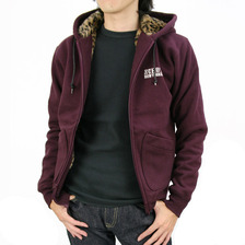 Schott LEOPARD BOA ZIP HOODIE 3133068画像