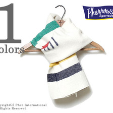 Pherrow's カラーボーダーウールブランケットマフラー HB-BM画像