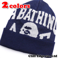 A BATHING APE JACQUARD LOGO BEANIE 1070-180-028画像