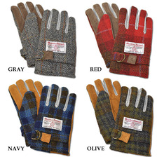 gym master x Harris Tweed Tweed & Leather Combination Glove G921516画像