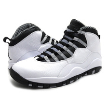 NIKE AIR JORDAN 10 RETRO WHITE/BLACK-LT STL GREY-VARSITY RED 310805-103画像