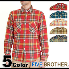 FIVEBROTHER HEAVY FLANNEL WORK SHIRTS 1513195画像